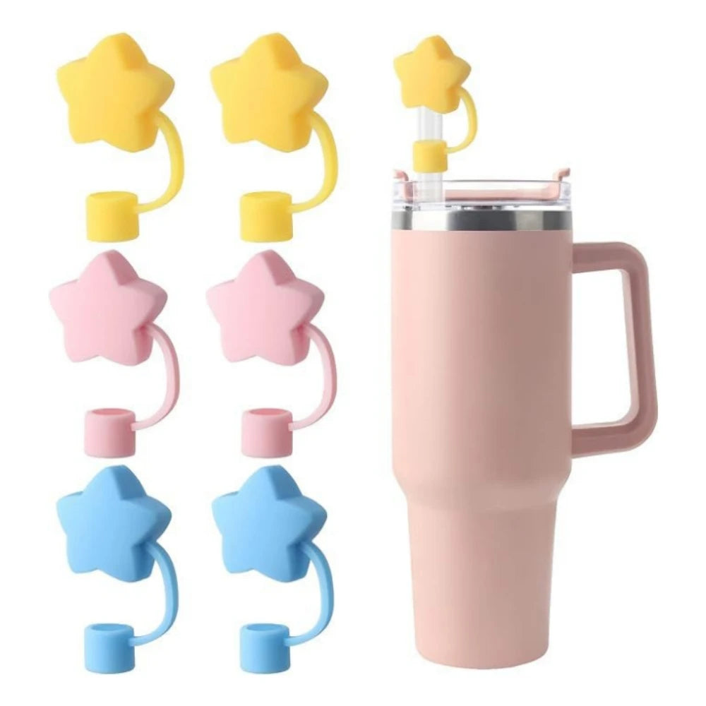 10mm Star Shape Straw Cover With 30/40 Oz Tumbler Silicone Star