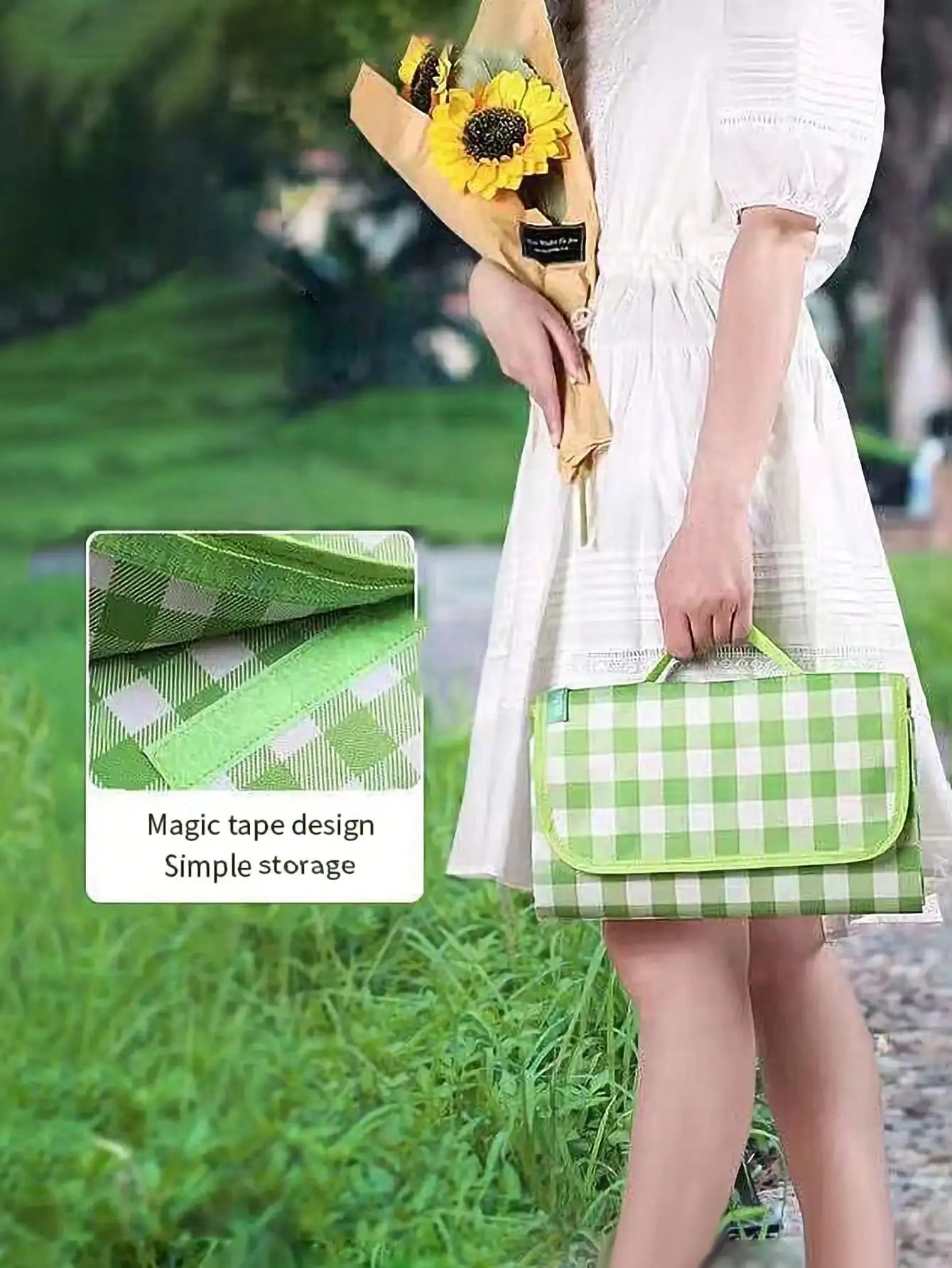 Foldable Picnic Mat – Thickened & Sand-Proof Outdoor Blanket