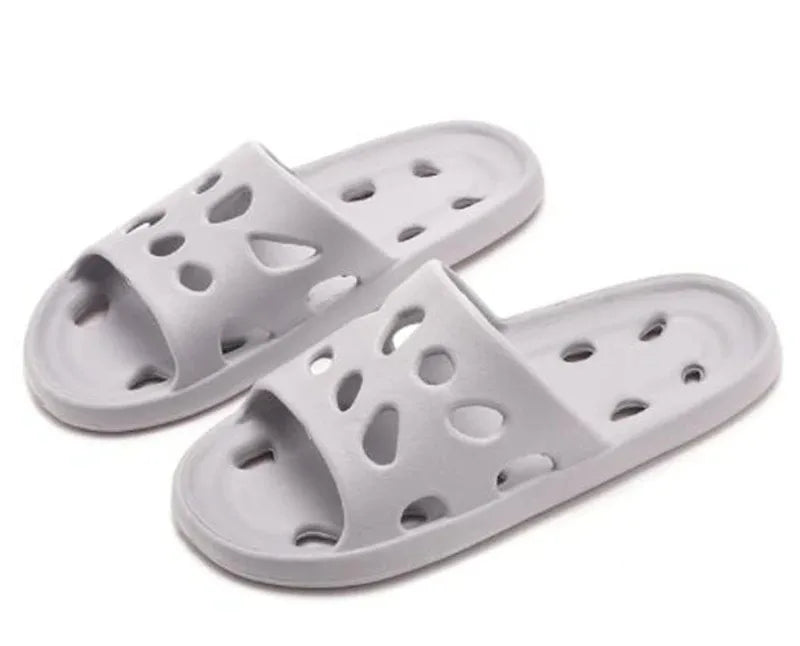 Summer Non-Slip Leaky Slippers – Unisex EVA Sandals for Home & Beach