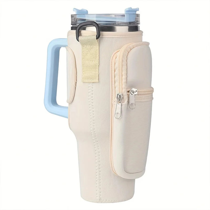 Ice Brave Cup Cover – Fits 30oz/40oz Cups, with 2 Storage Pouches for Phone & Essentials