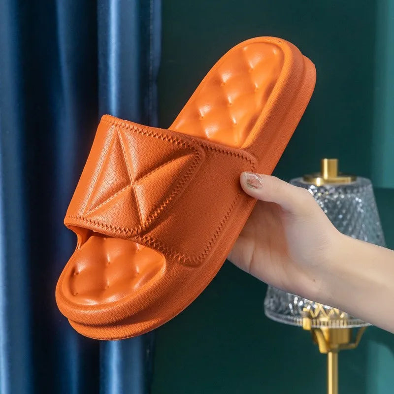 Unisex Macaron Color Slippers – Comfortable Non-Slip Home Shoes