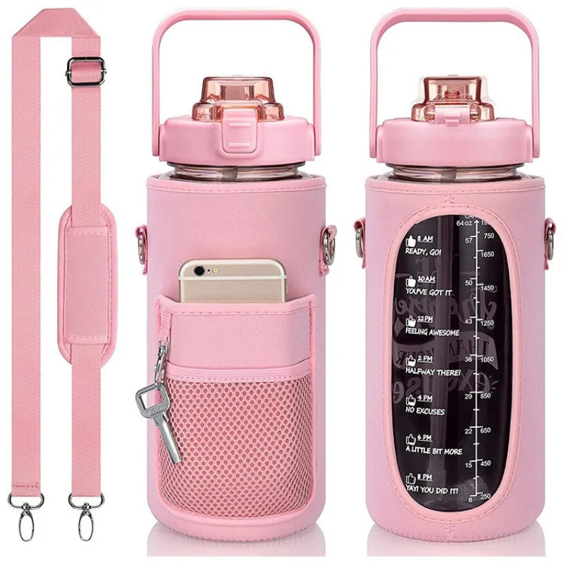 2L Water Bottle Holder – Thermo Pouch with Strap & Carrier Sleeve