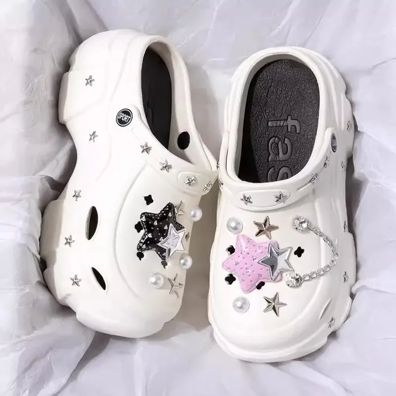 Women’s Fashion Charm Clogs – Sexy Platform Sandals