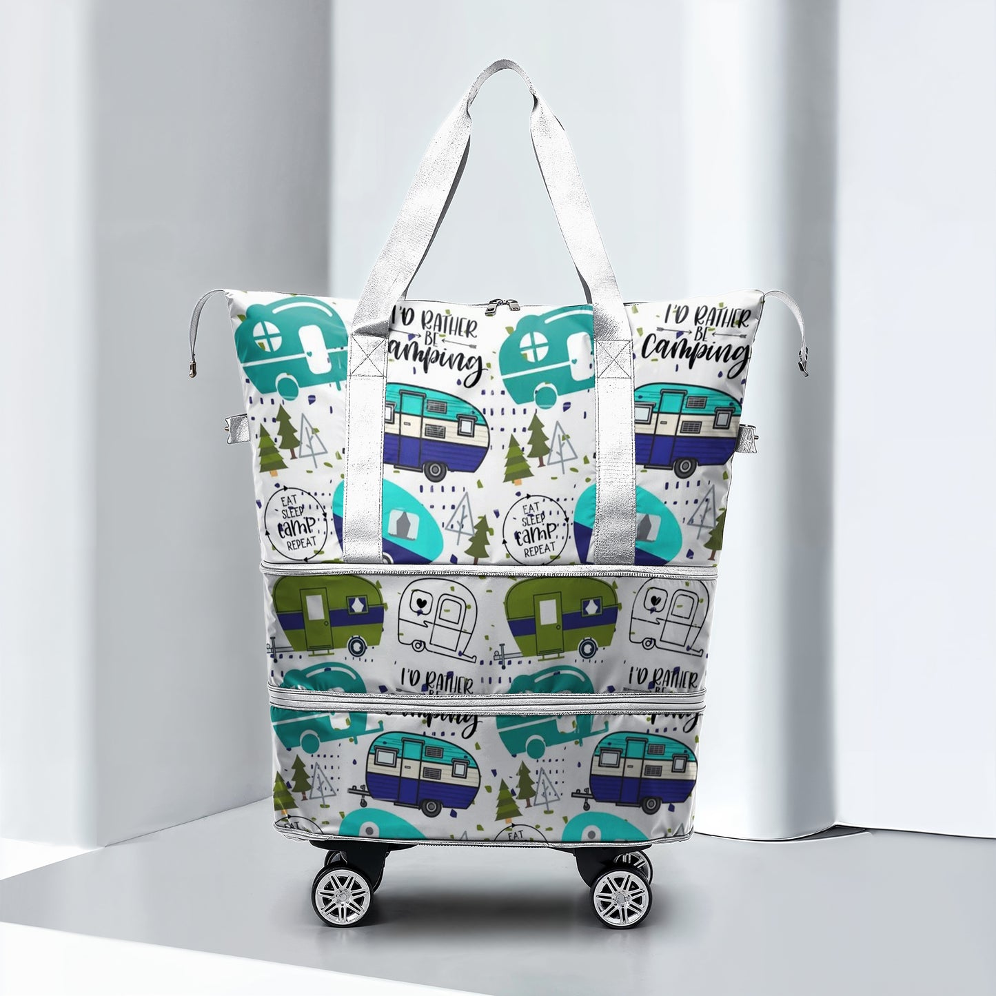 Cee™ Rolling Duffle Bag Campers Delight - Green