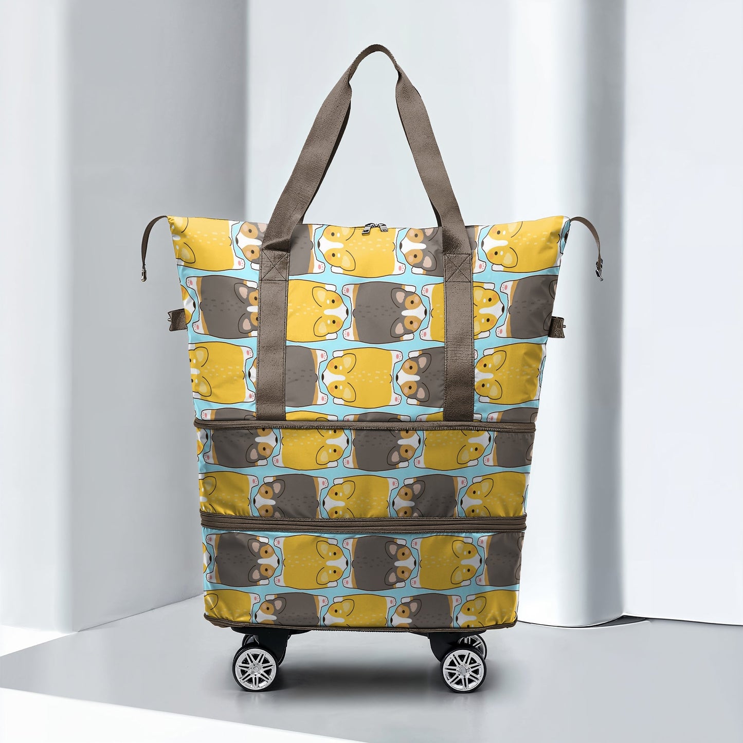 Cee™ Rolling Duffle Bag Chasing Corgi