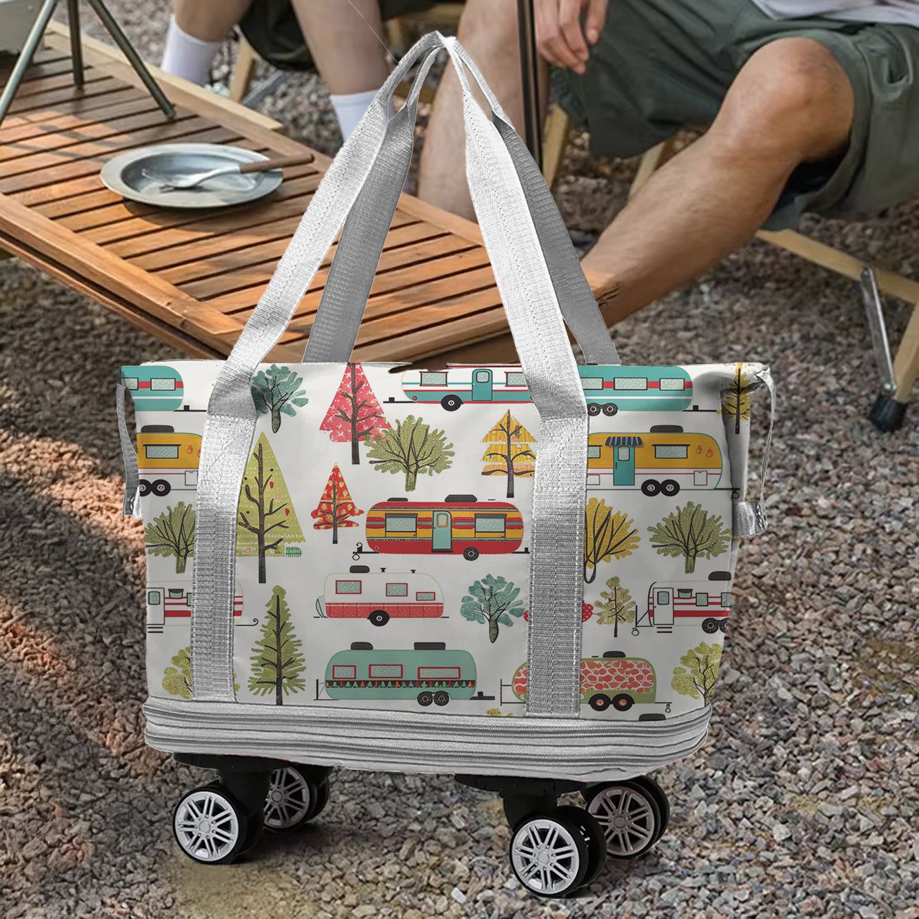 Cee™ Rolling Duffle Bag Happy Camper