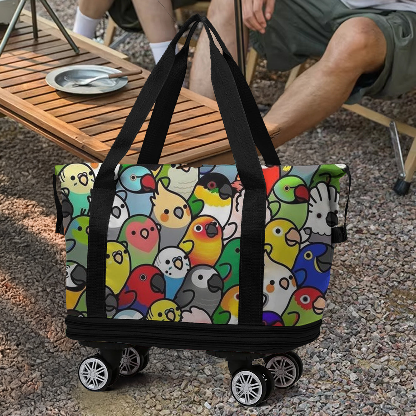 Cee™ Rolling Duffle Bag Parrot Parade