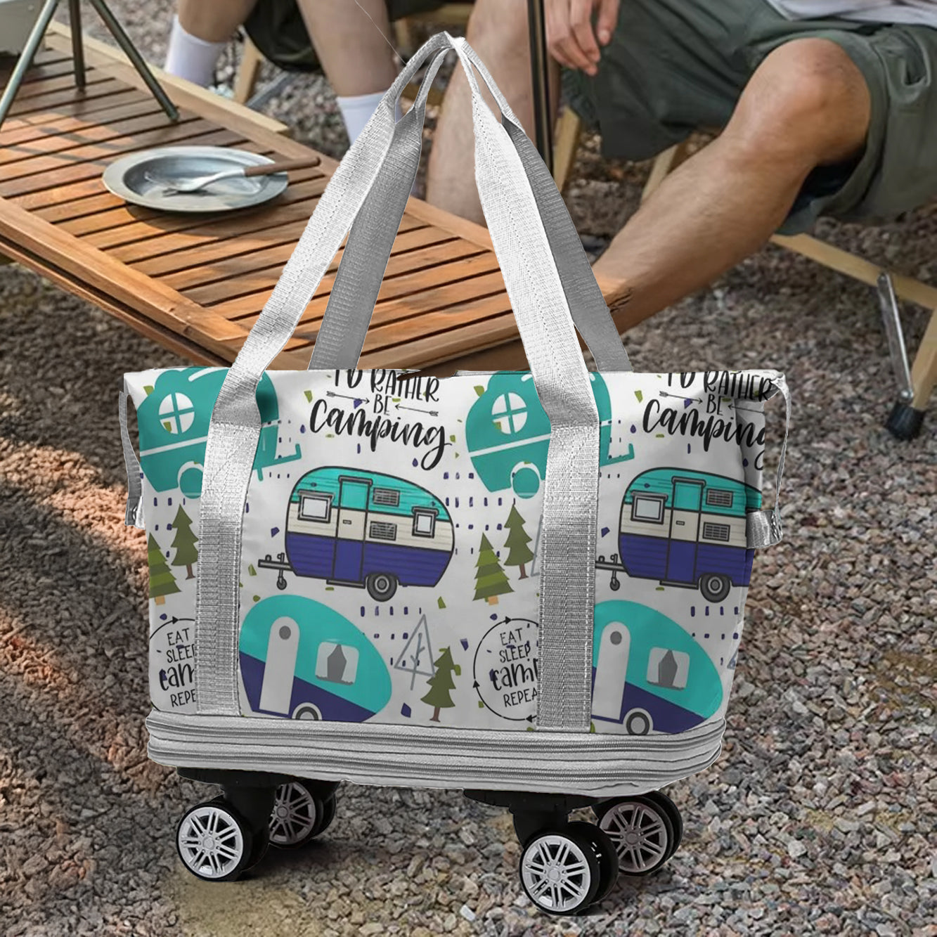Cee™ Rolling Duffle Bag Campers Delight - Green