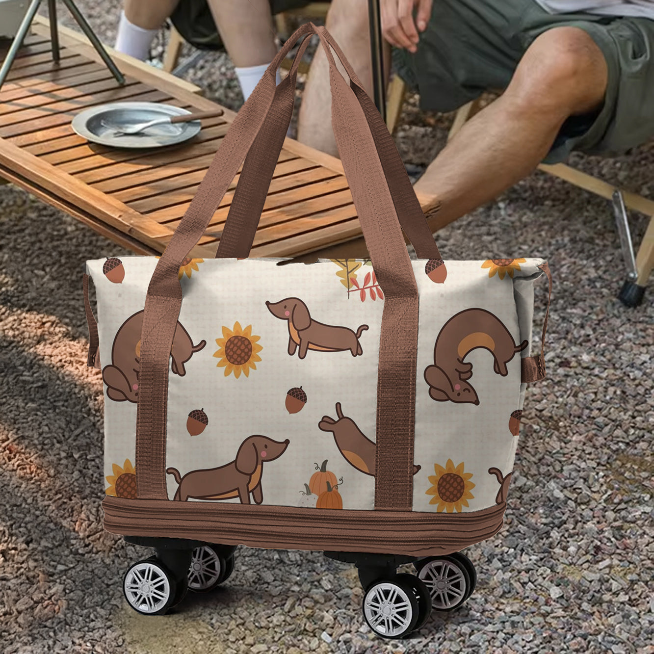 Cee™ Rolling Duffle Bag Dachshund On The Road
