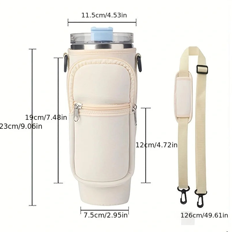 Ice Brave Cup Cover – Fits 30oz/40oz Cups, with 2 Storage Pouches for Phone & Essentials