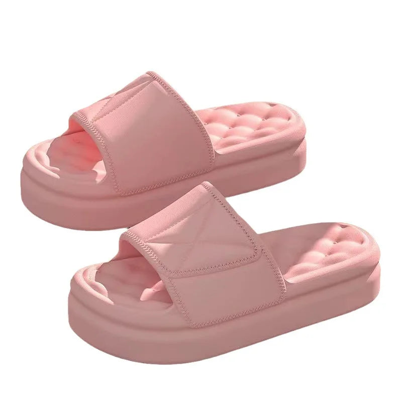 Unisex Macaron Color Slippers – Comfortable Non-Slip Home Shoes