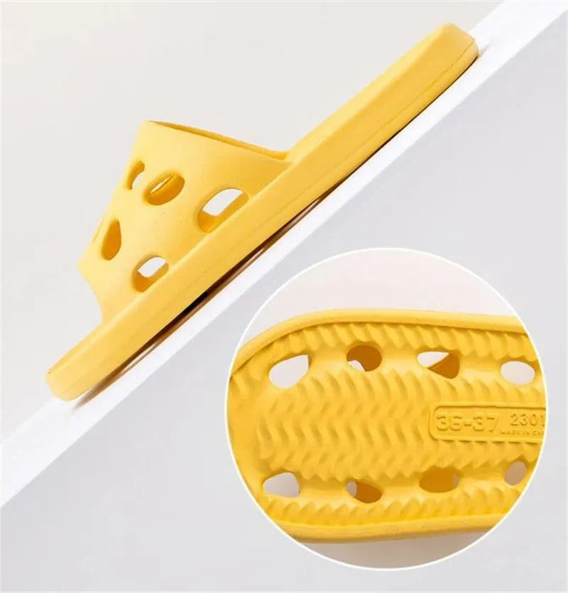 Summer Non-Slip Leaky Slippers – Unisex EVA Sandals for Home & Beach
