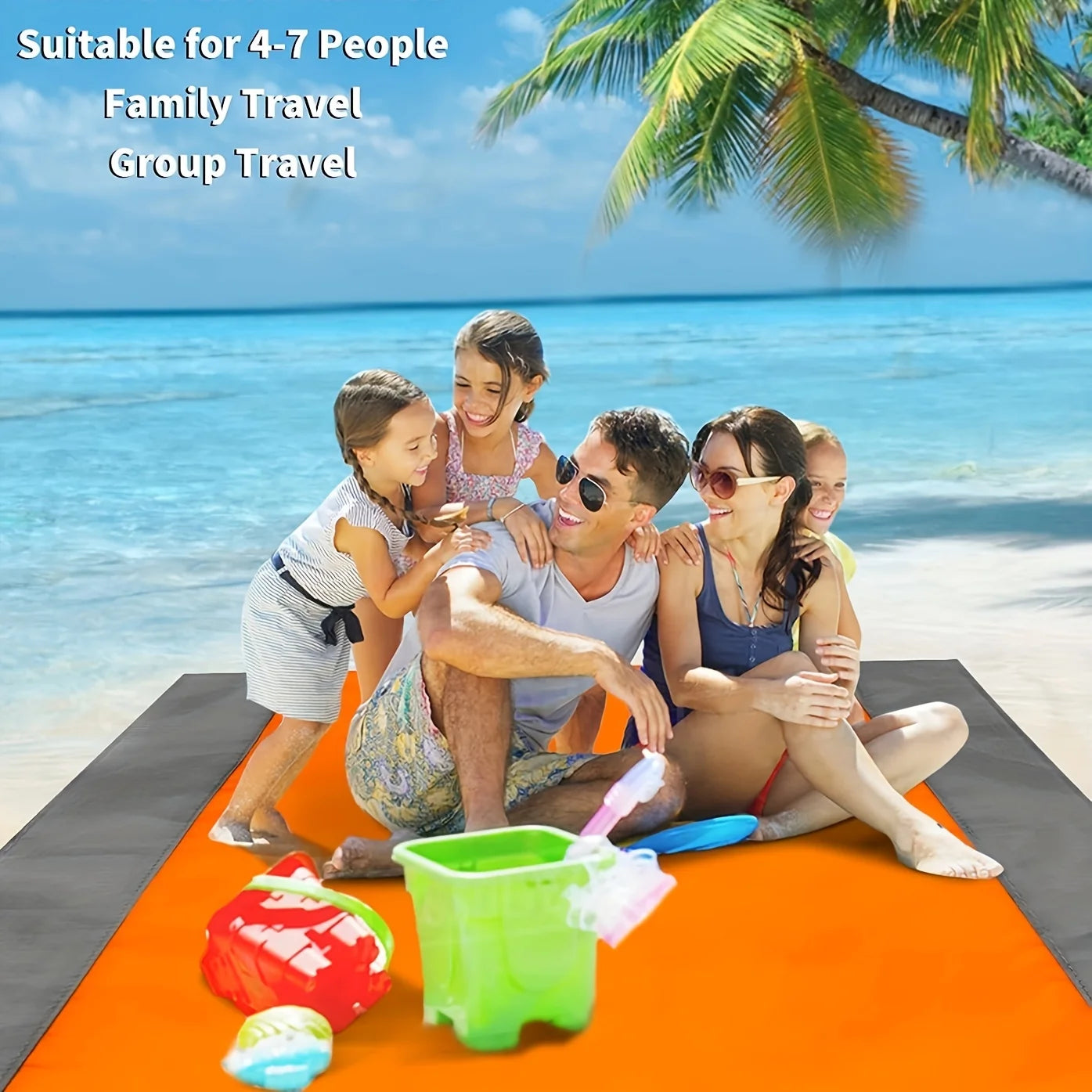 Waterproof & Sandproof Beach Mat – Foldable & Portable