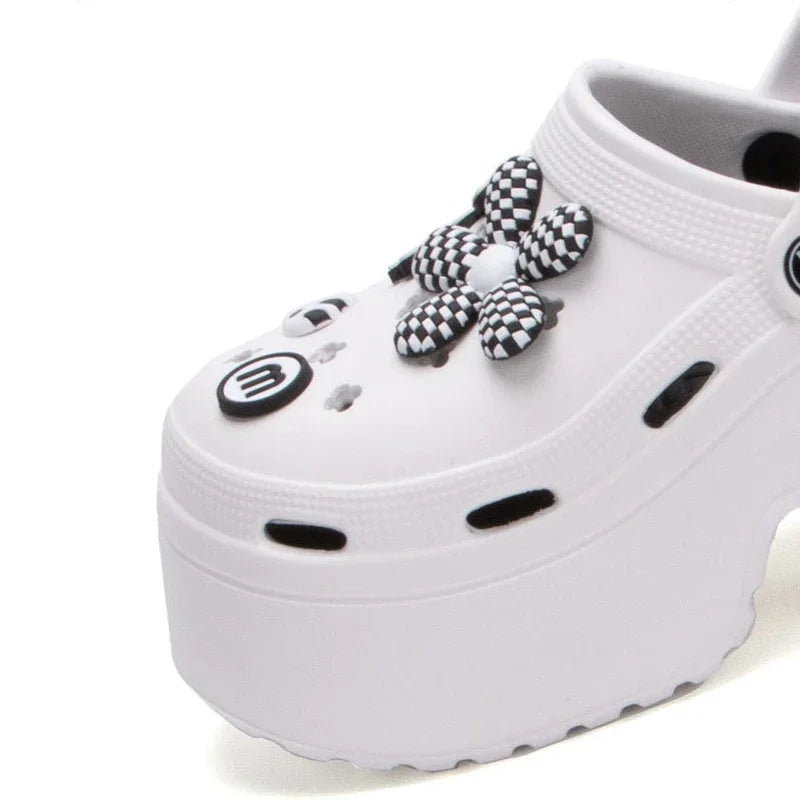 Women’s Cloud Clog Slippers – High Heel Platform Sandals
