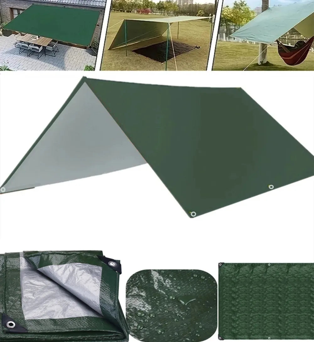 Large Waterproof Camping Tarp – Ultralight Sun Shelter & Awning