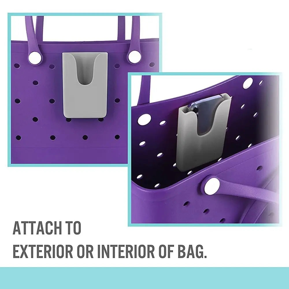 Rubber Phone Holder Charm – DIY Insert Accessory for Beach Bags