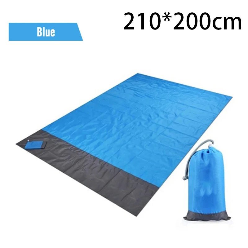 Waterproof Pocket Beach Blanket – Lightweight & Portable (2x2.1m)