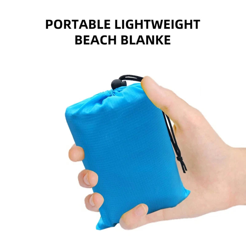 Waterproof Pocket Beach Blanket – Lightweight & Portable (2x2.1m)