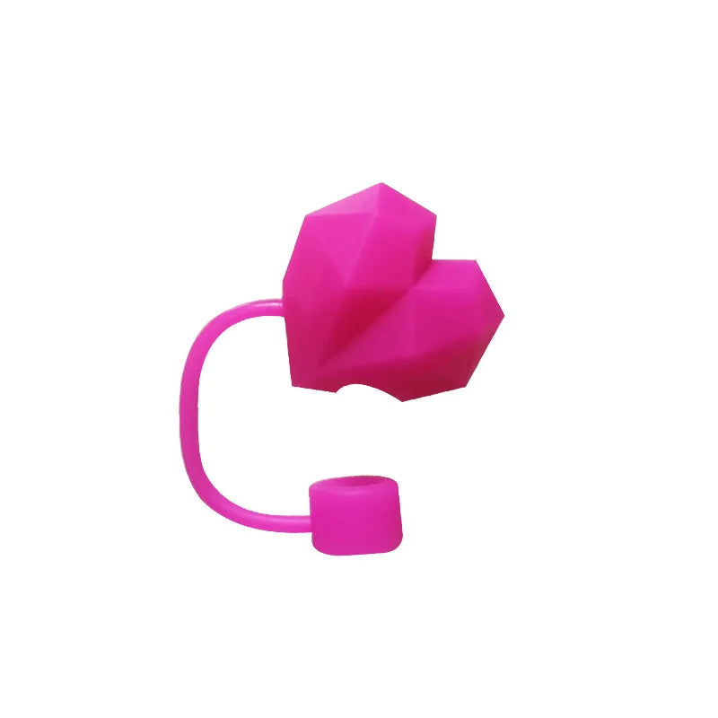 Straw Cover Cap for 30oz 40oz Tumbler Cup, Heart-shaped Straw Topper
