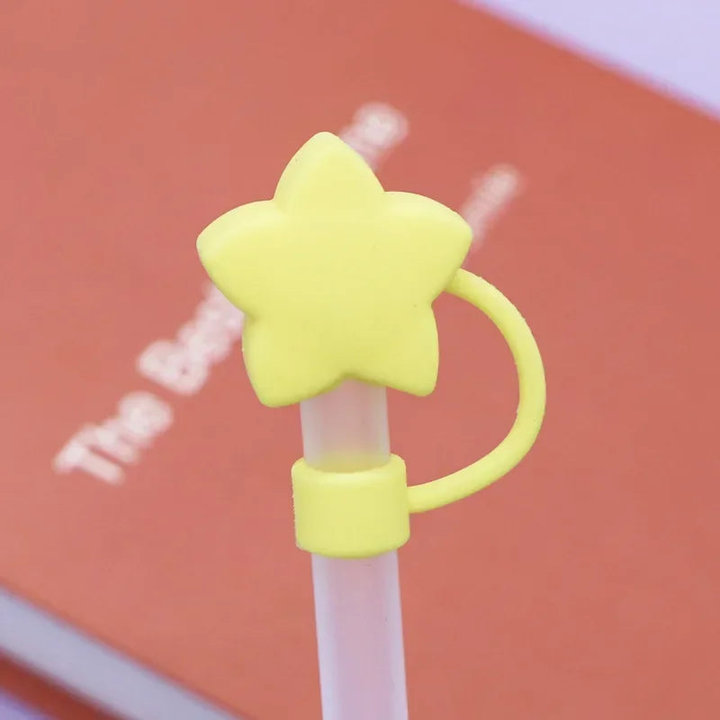 10mm Star Shape Straw Cover With 30/40 Oz Tumbler Silicone Star