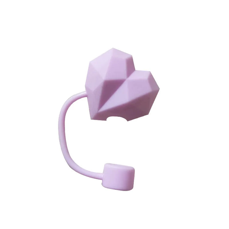 Straw Cover Cap for 30oz 40oz Tumbler Cup, Heart-shaped Straw Topper