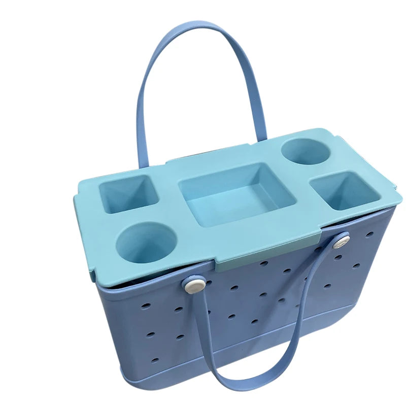 Cup Holder Tray Organizer – Waterproof Storage for Stanley & Beach Bag, Travel & Camping Use