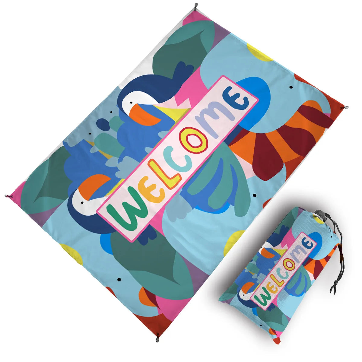 Colorful Waterproof Picnic Mat – Sandproof & Portable