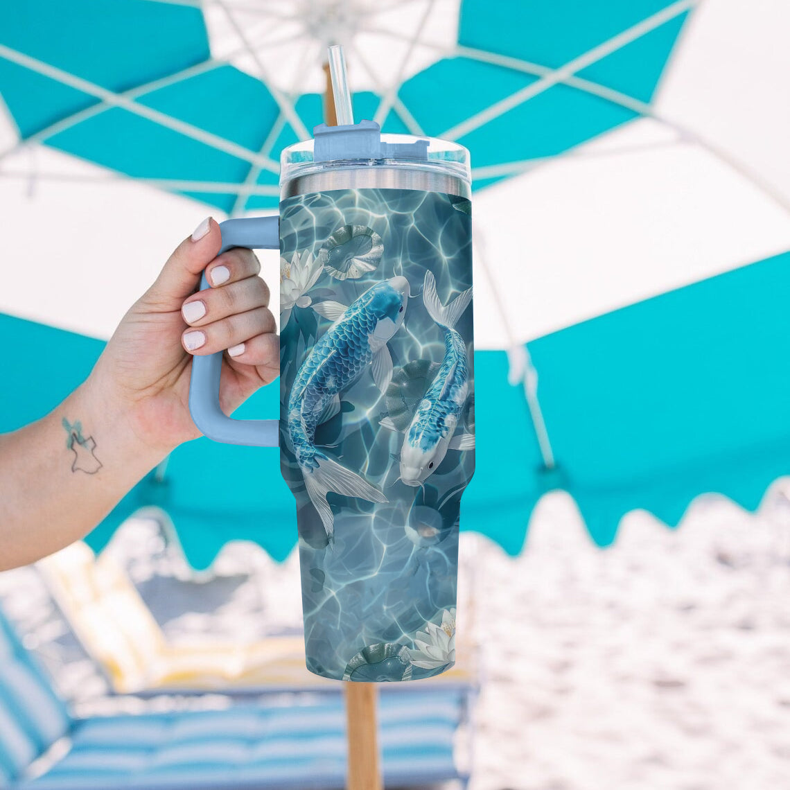 Ceeprints Tumbler Serenity Koi