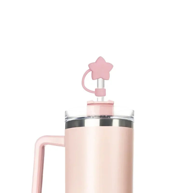 10mm Star Shape Straw Cover With 30/40 Oz Tumbler Silicone Star