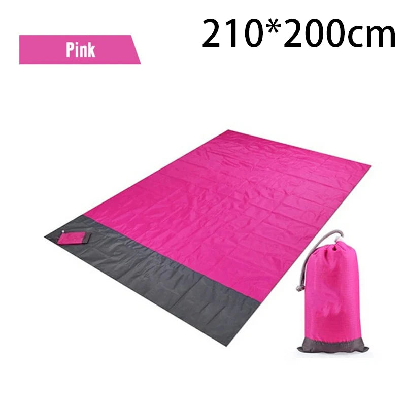 Waterproof Pocket Beach Blanket – Lightweight & Portable (2x2.1m)
