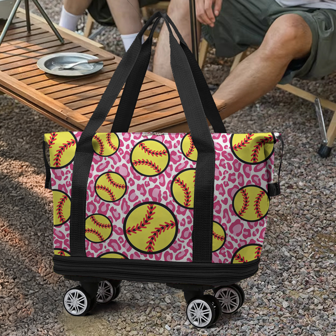 Cee™ Rolling Duffle Bag Softball Spotted Sling