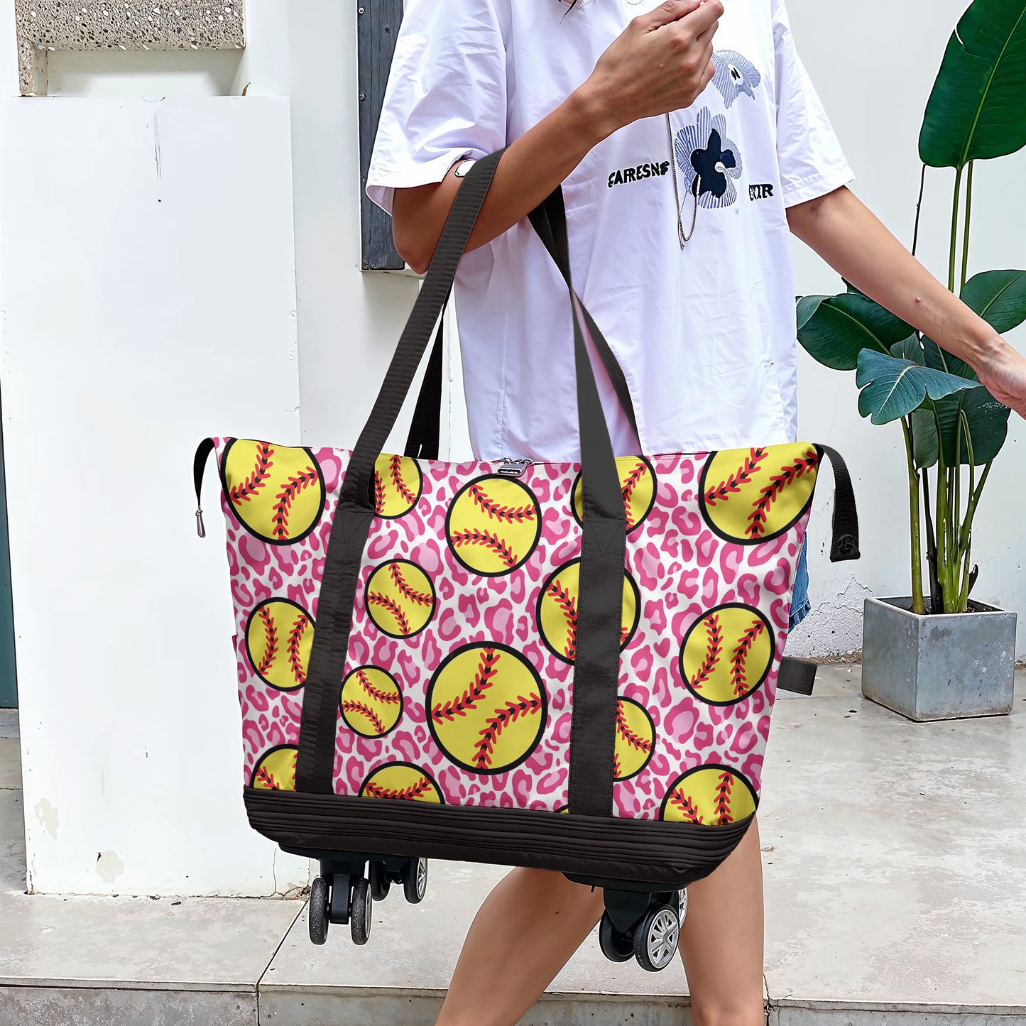 Cee™ Rolling Duffle Bag Softball Spotted Sling