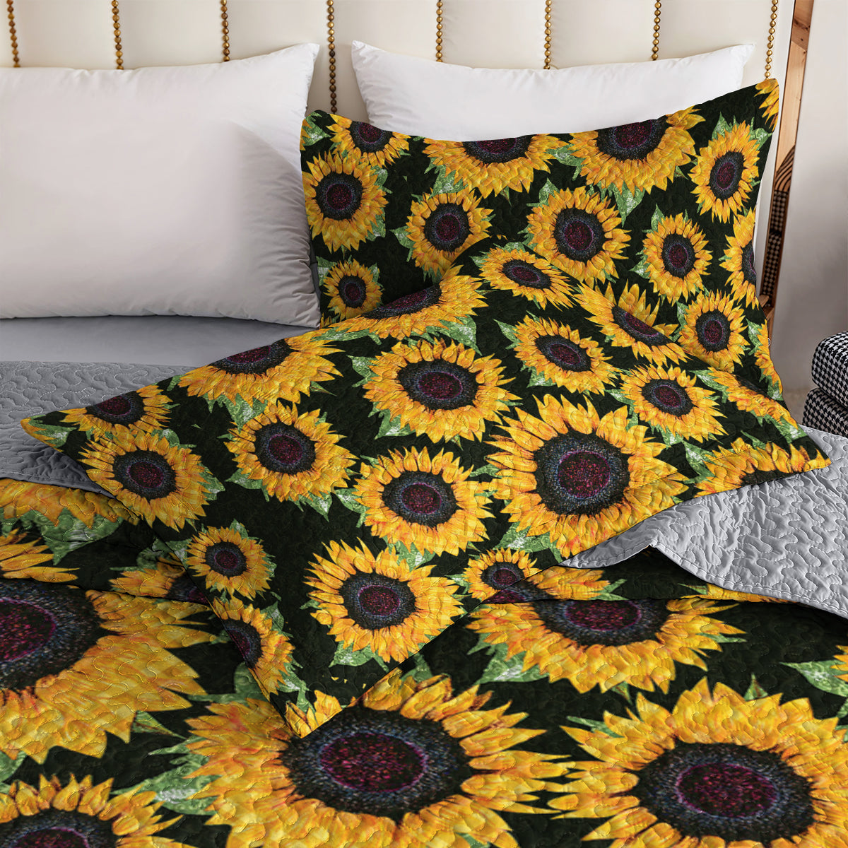Ceeprints Quilt 3-Piece Set Sunflower
