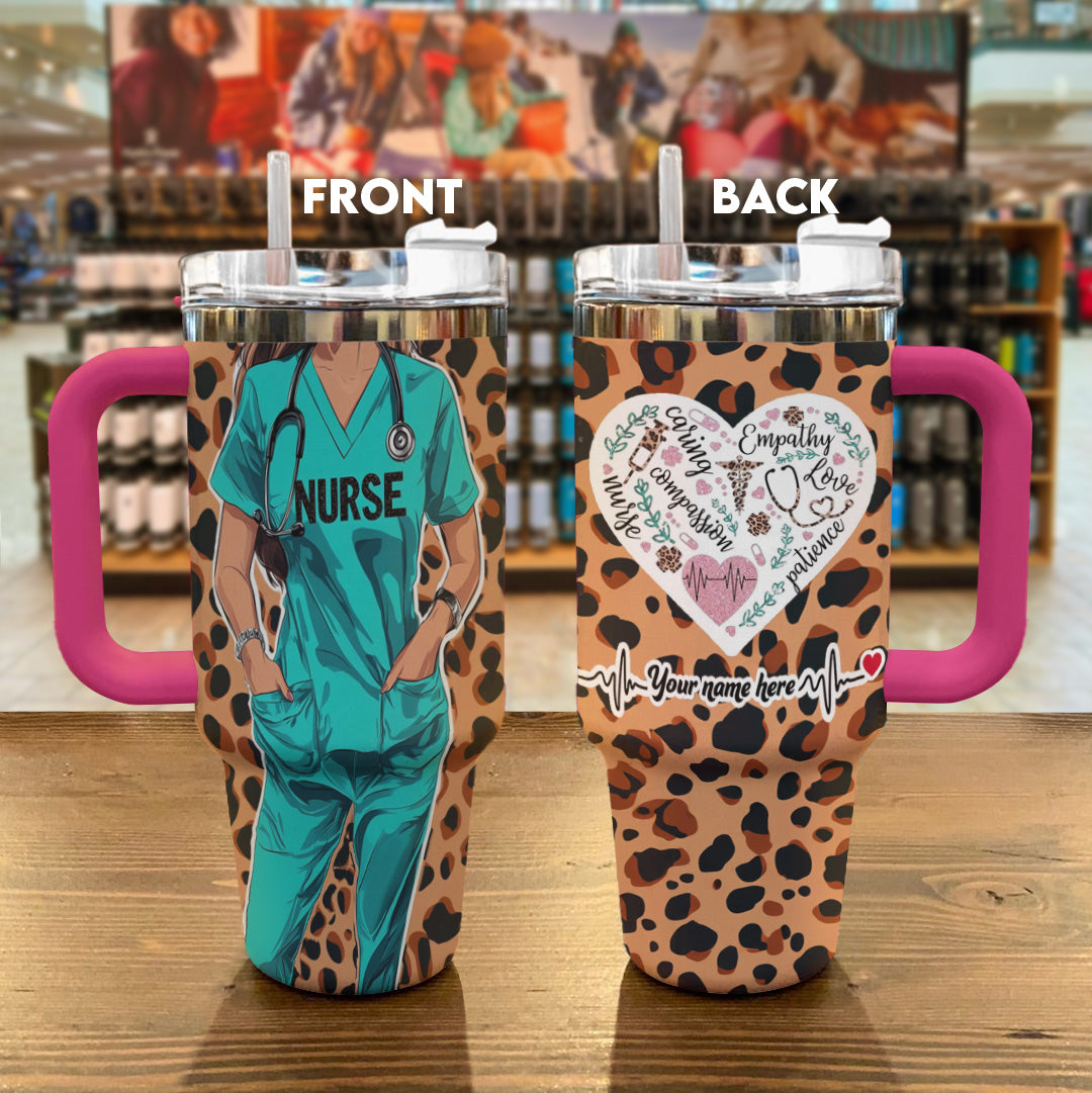 Ceeprints Personalized Tumbler Heart n Nurse