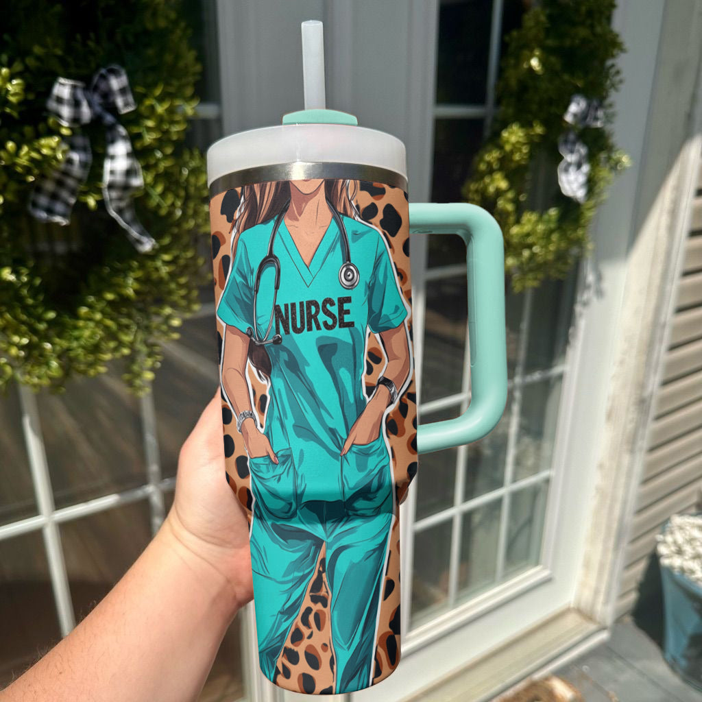 Ceeprints Personalized Tumbler Heart n Nurse