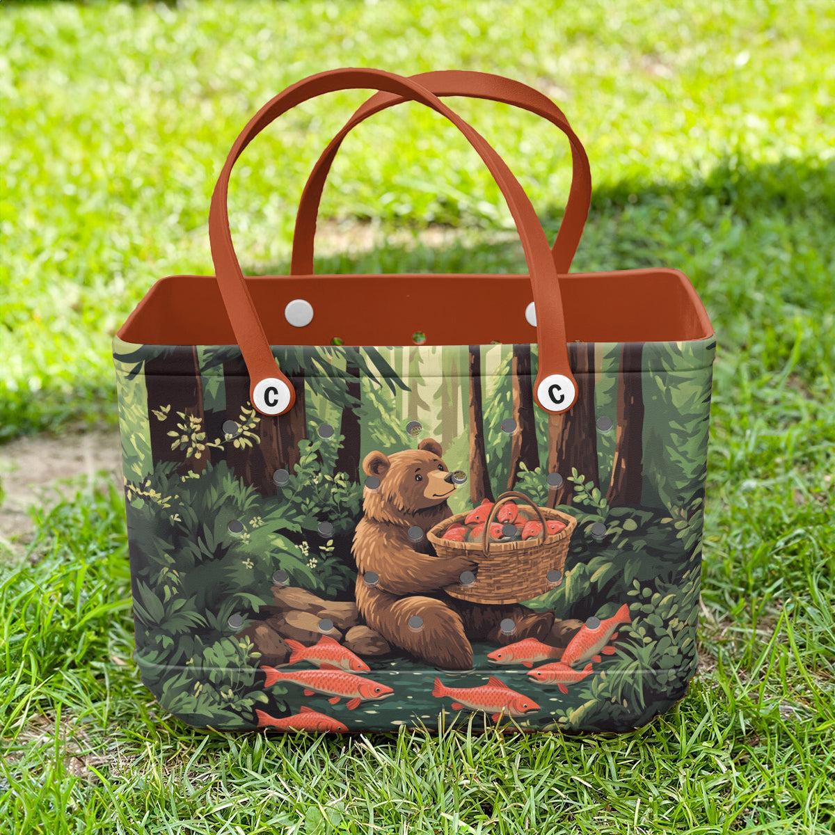 Ceeprints Cee™ Bag Fishing Bear Bliss