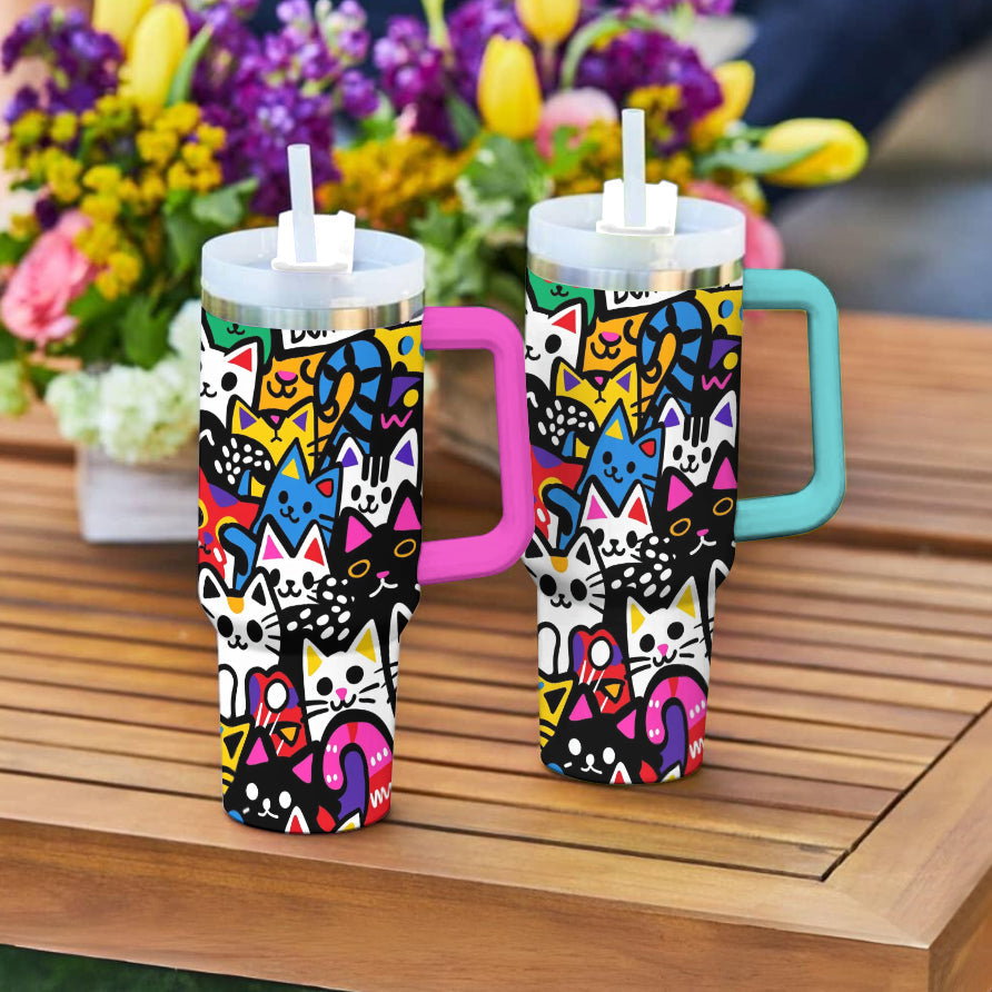 Ceeprints Tumbler Feline Frenzy