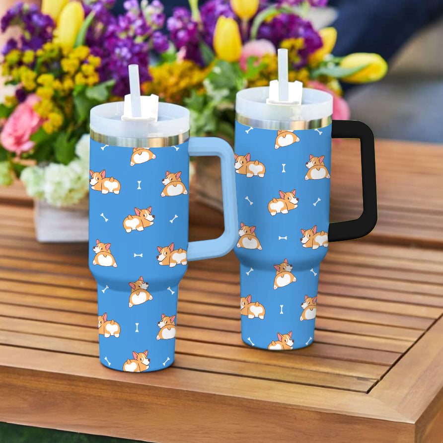 Ceeprints Tumbler Corgi Joy