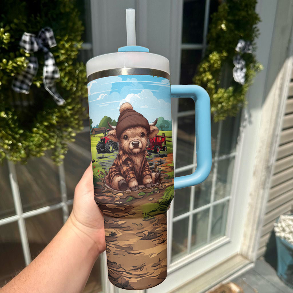 Ceeprints Tumbler Highland Hooves