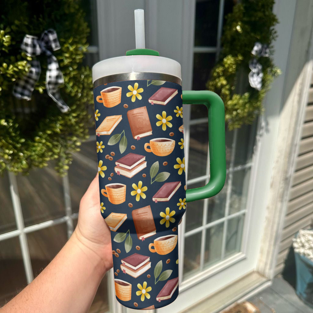 Ceeprints Tumbler Reading Floral