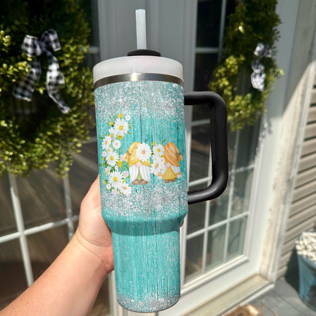 Ceeprints Tumbler Daisy Gnome