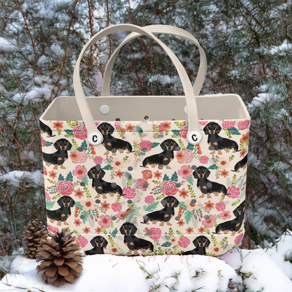 Ceeprints Cee™ Bag Dachshund Bloom Delight
