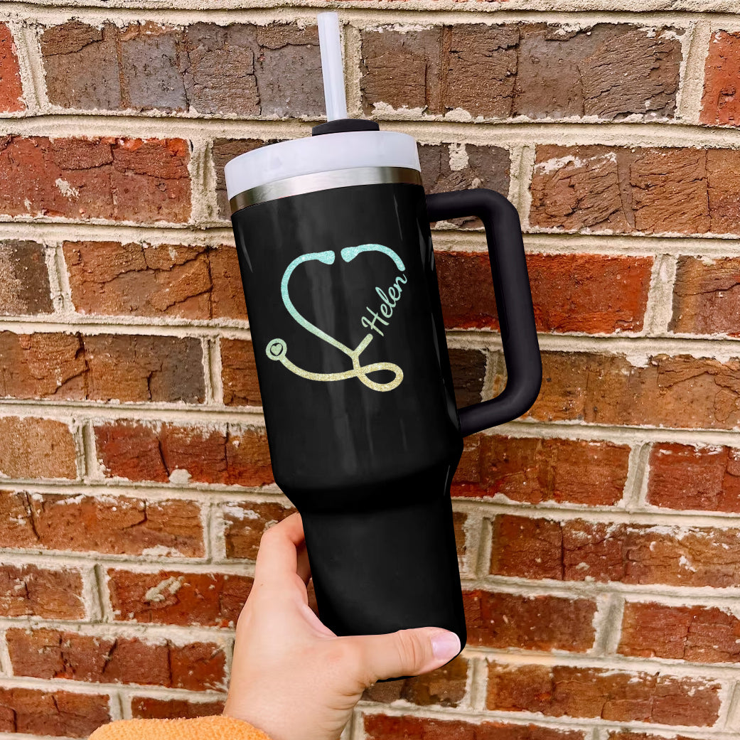 Ceeprints Personalized Tumbler Stethoscope Heart