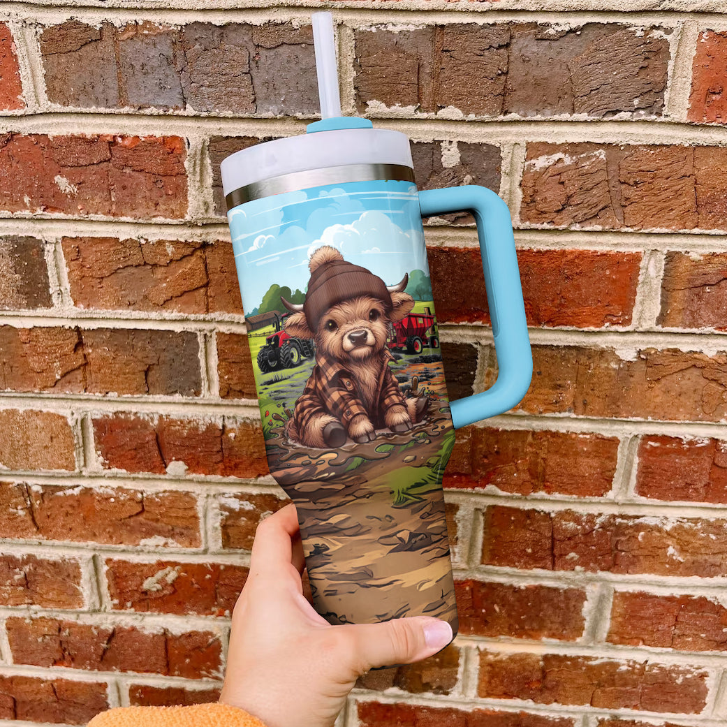 Ceeprints Tumbler Highland Hooves