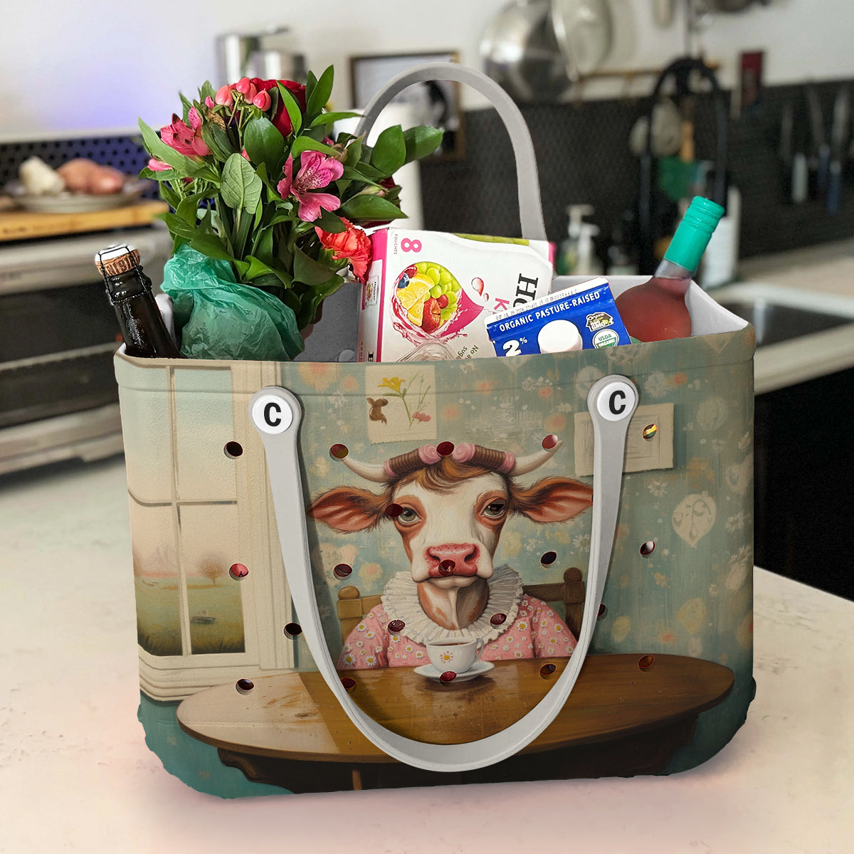 Ceeprints Cee™ Bag Tea Time Cow