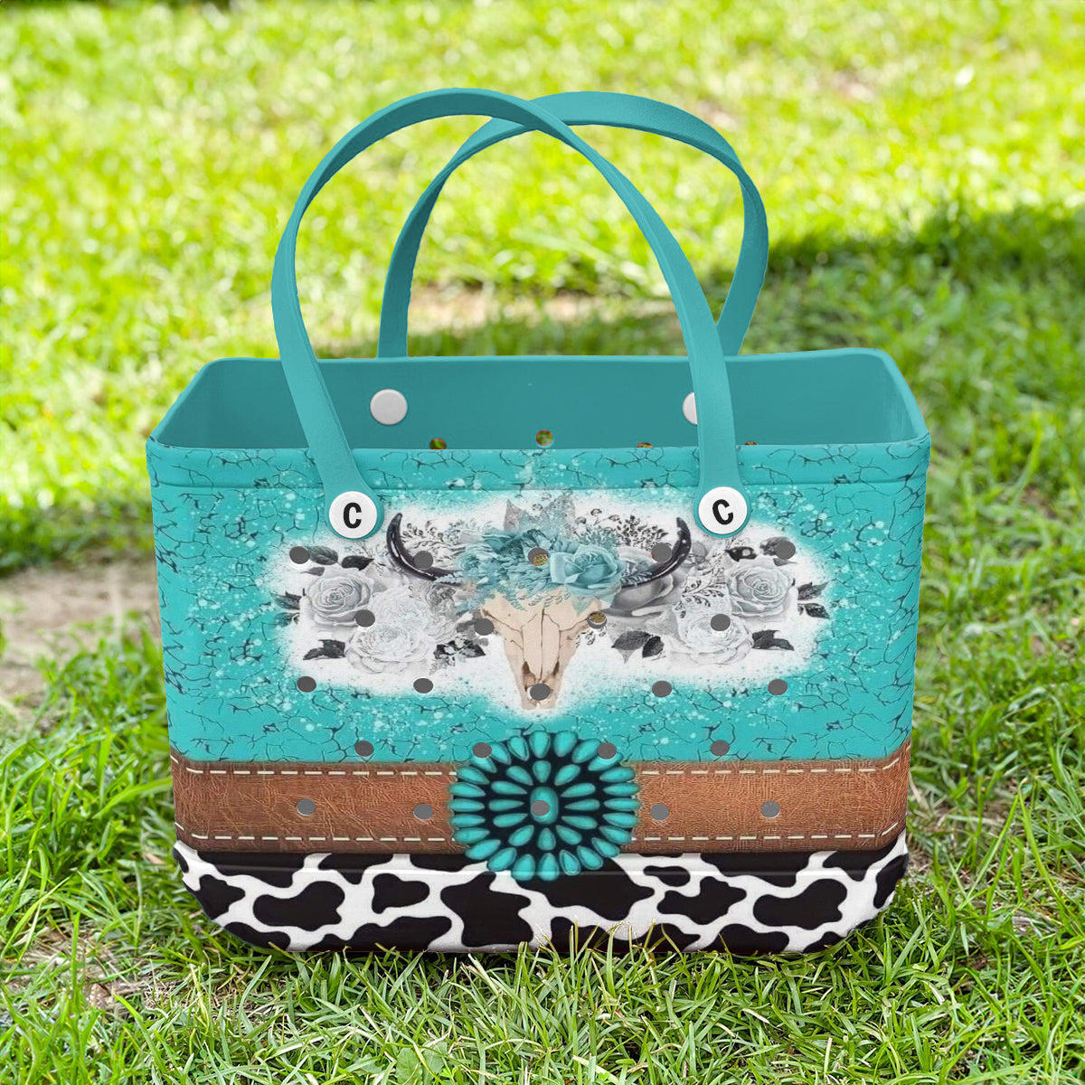 Ceeprints Cee™ Bag Turquoise Skull