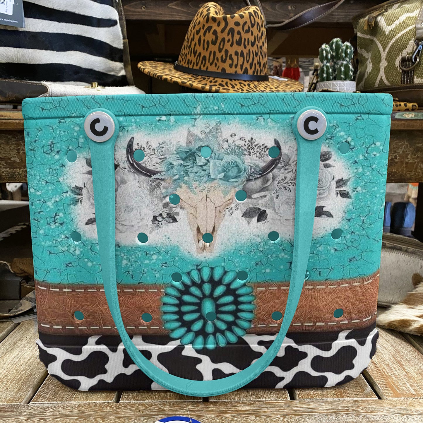 Ceeprints Cee™ Bag Turquoise Skull
