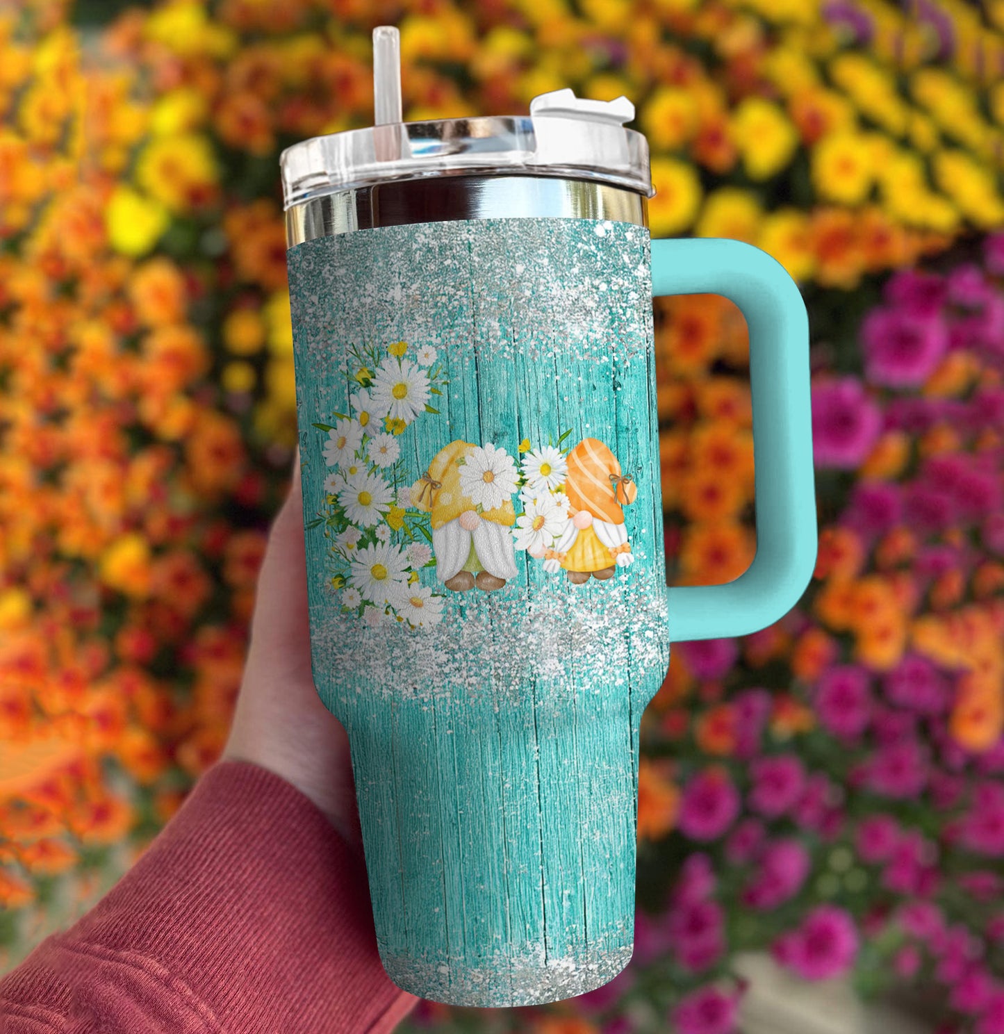 Ceeprints Tumbler Daisy Gnome