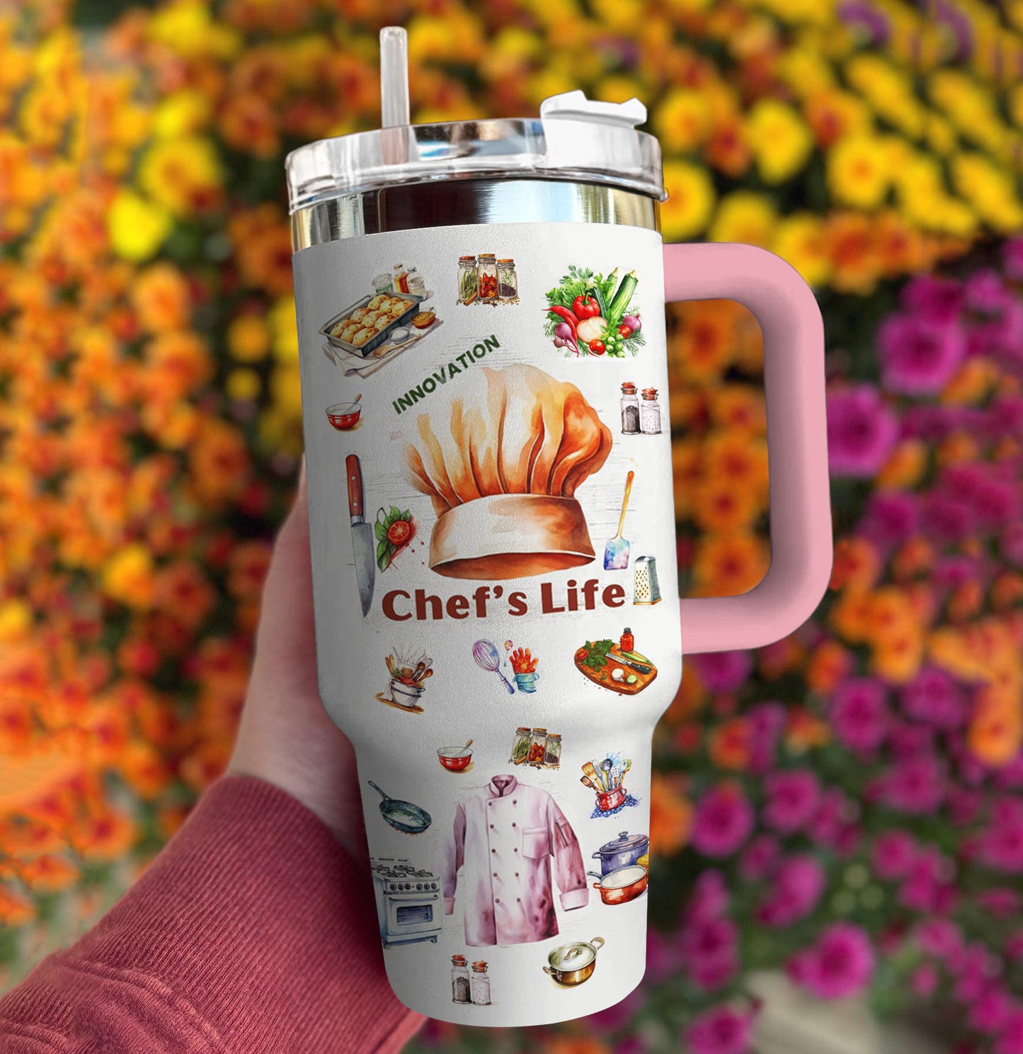 Ceeprints Tumbler Chef's Life
