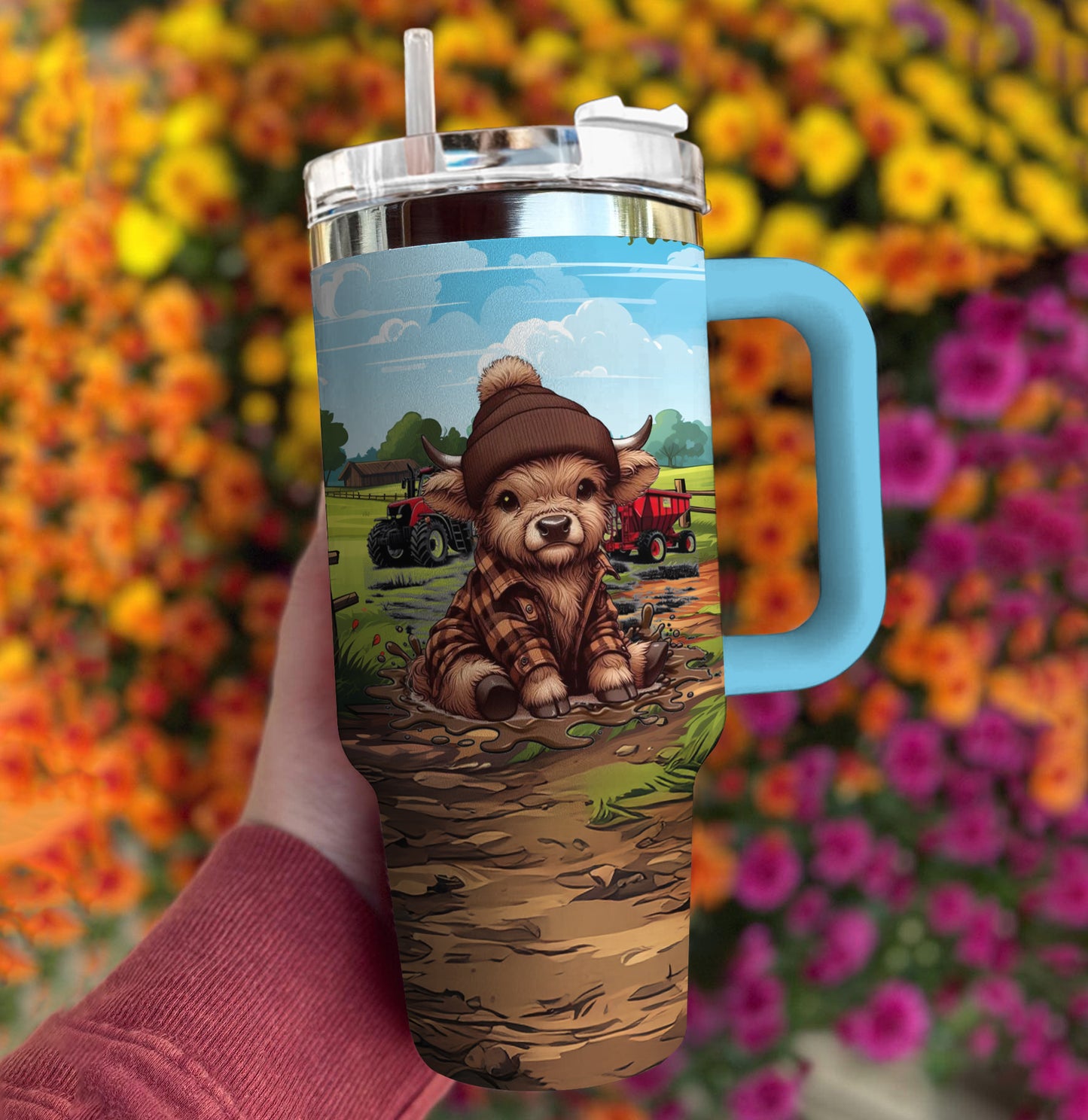 Ceeprints Tumbler Highland Hooves